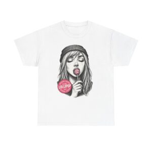 Lollipop Girl Graphic Tee - Fun Unisex Cotton T-Shirt for Candy Lovers, Casual Wear, Gift for Friends, Birthday Celebration, Summer Vibe