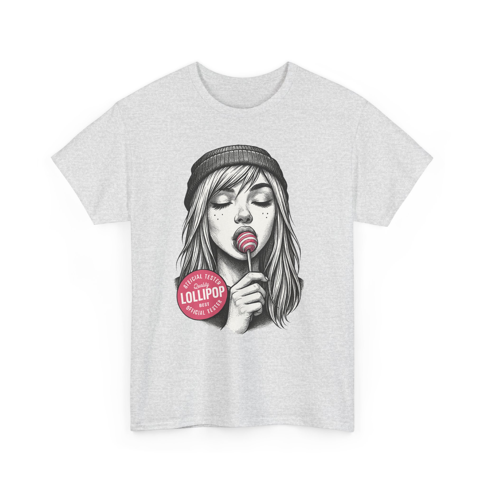 Lollipop Girl Graphic Tee - Fun Unisex Cotton T-Shirt for Candy Lovers, Casual Wear, Gift for Friends, Birthday Celebration, Summer Vibe - Image 7