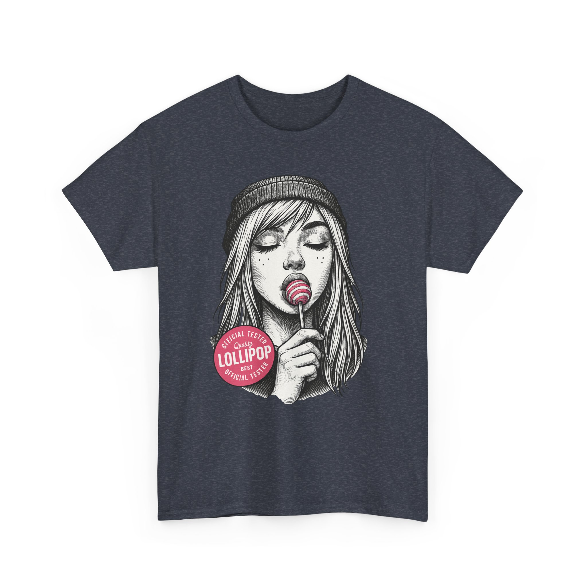 Lollipop Girl Graphic Tee - Fun Unisex Cotton T-Shirt for Candy Lovers, Casual Wear, Gift for Friends, Birthday Celebration, Summer Vibe - Image 51